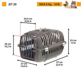 Cage de Transport Chats et Petits Chiens (8kg)